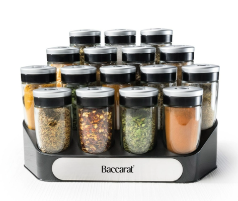 Baccarat Spice Market Benito 16-Jar Spice Rack $69.99 (RRP $119.99) @ My Deal