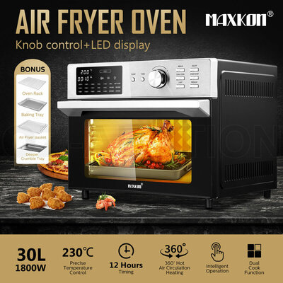 Maxkon 1800W Air Fryer Electric Digital Convection Oven LED Air Cooker 30L $259.95 (RRP $399.95) @ eBay AU