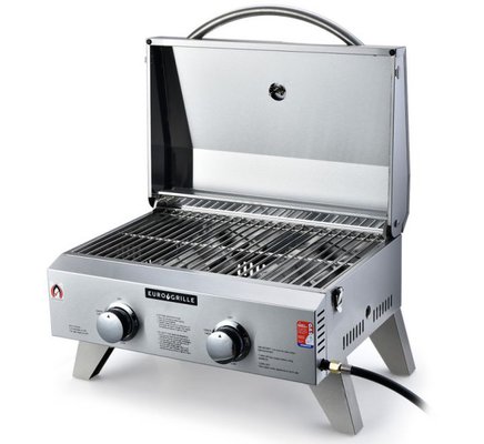 EuroGrille 2-Burner Stainless Steel Portable Gas BBQ Grill $209 (RRP $479) @ My Topia