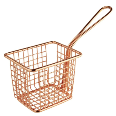 Olympia Square Presentation Basket With Handle Copper $6.90 (RRP $14.90) @ Nisbets