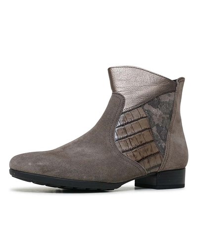 Ghana Taupe Multi Ankle Boots $169.95 (RRP $259.95) @ Shouz