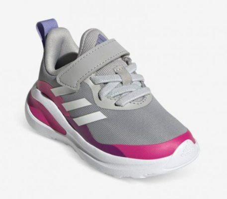 Adidas Performance Fortarun Elastic Lace Grey Two/Ftwr White/Shock Pink $40 (RRP $59.99) @ The Trybe