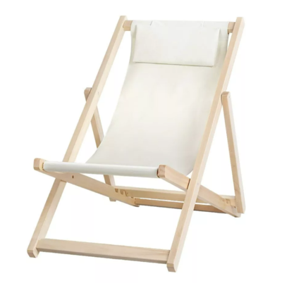 Classic Striped Beige Deck Chair $77.31 (RRP $236.95) @ Dreamo