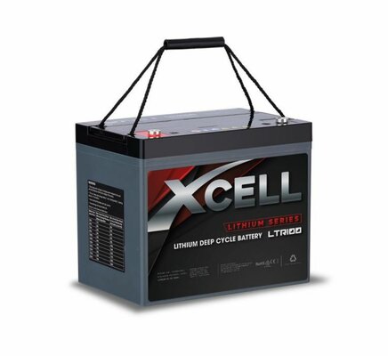 X-CELL 100Ah 12v Lithium-Iron LiFePO4 Deep Cycle Battery with BMS $499 (RRP $1329) @ Edisons