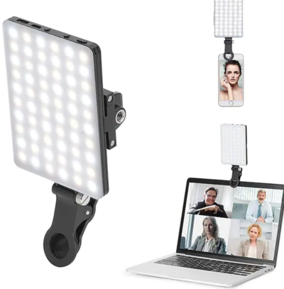 60 LED High Power Rechargeable Clip Fill Video Light with Front & Back Clip Adjusted $54.51 (RRP $96.02) @ Mini In The Box