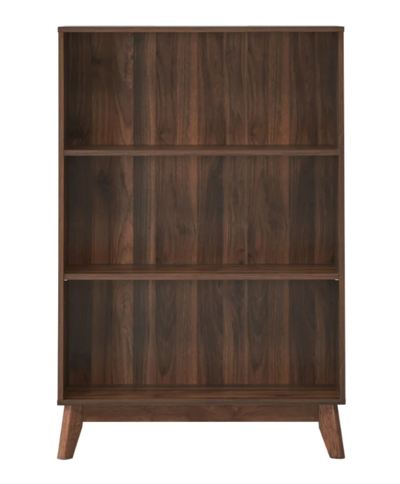 Killian 3-TierWooden Bookcase Display Shelf Walnut $139 (RRP $199) @ Momentous Living