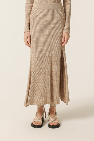 Paige Knit Skirt Oat $69.99 (RRP $100) @ Style Runner