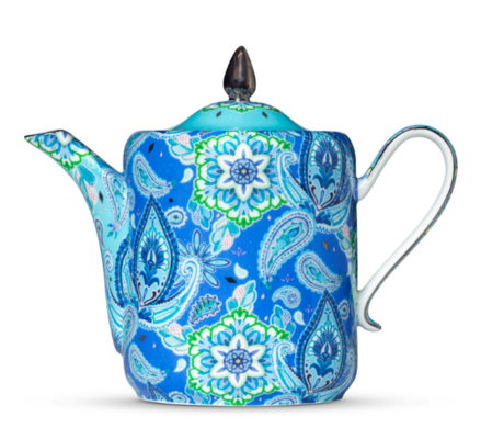 Peace Love and Paisley Teapot Tall Blue $50 (RRP $85) @ T2 Tea AU