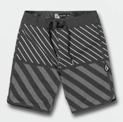 Boys Youth Mod Quarta Scallop Boardshort Black $42 (RRP $60) @ Volcom