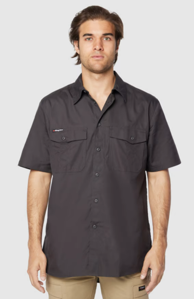 Workcool 2 Shirt Short Sleeve Charcoal $34.99 (RRP $59.99) @ 4Workers