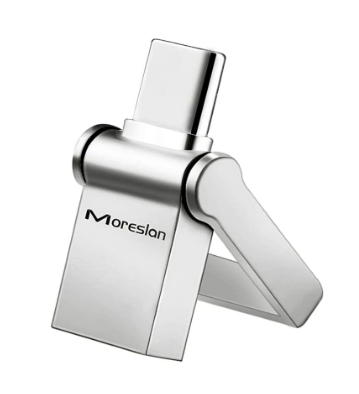 Moreslon 2 in 1 Type-C USB 3.0 Flash Drive 360° Rotation Metal USB Disk 64GB Silver $17.95 (RRP $29.93) @ Banggood AU