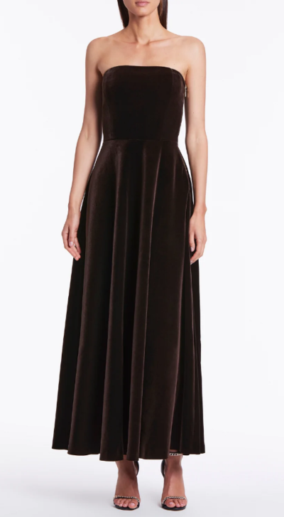 Chocolate Velvet Seduction Gown $804 (RRP $1149) @ Carla Zampatti