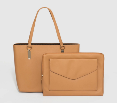 Caramel Angelina Tote Bag $39.99 (RRP $79.99) @ Colette Hayman