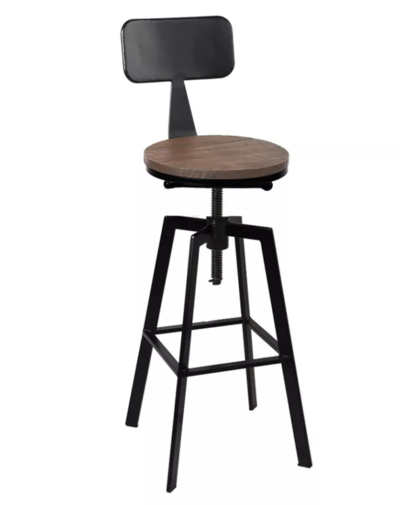 Elm Wood and Metal Bar Stools $97.71 (RRP $268.95) @ Dreamo