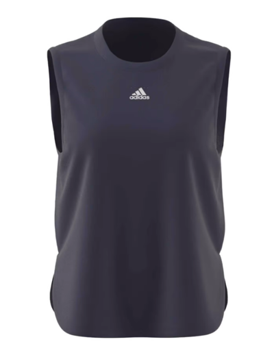 Adidas Solid Tank Shadow Navy/White $20 (RRP $39.99) @ Pivot