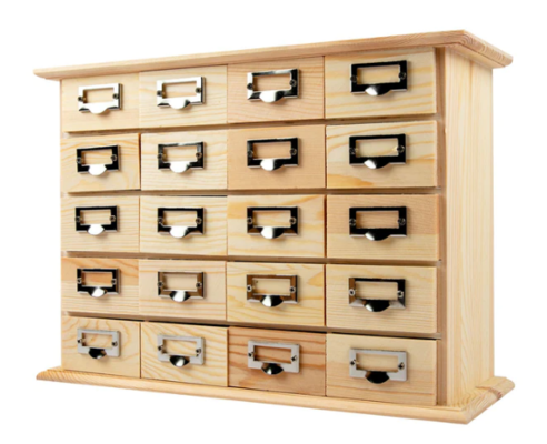 Urban Crafter Wooden 20 Drawer Storage Box 31x10x22cm $39.99 (RRP $69.99) @ Riot Stores