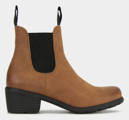 Betts TONI Block Heel Chelsea Boots Tan $54.99 (RRP $109.99) @ Betts