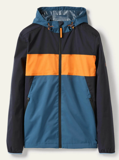 Lightweight Waterproof Jacket Navy/Ensign Blue Colourblock $114 (RRP $190) @ Boden Clothing