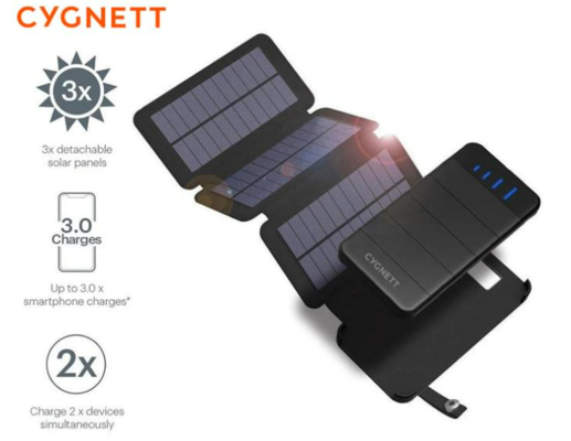 Cygnett ChargeUp Explorer 8000mAh Power Bank w/ Solar Panels $54 (RRP $99.95) @ Catch AU