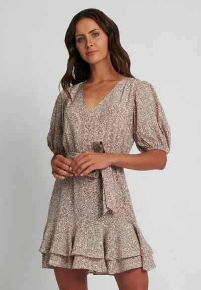 Violeta Ruffle Hem Dress Multi $69 (RRP $109.99) @ Forcast