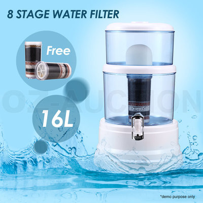 8 Stage Water Filter Dispenser Purifier Carbon Stone Benchtop Ceramic Disoenser $76.95 (RRP $109.95) @ eBay AU