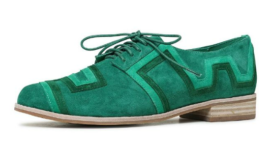 Alys Emerald Multi Oxford Flats $110 (RRP $219.95) @ Shouz