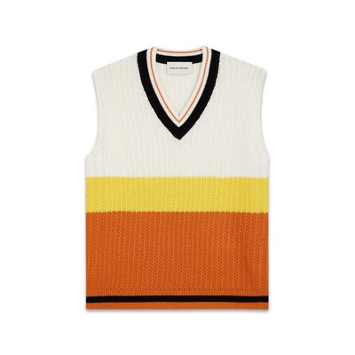 Drôle De Monsieur Le Gilet Cricket Vest White $190 (RRP $380) @ Subtype Store