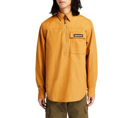 Men's Half-Zip Overshirt Wheat Boot $99.99 (RRP $159.99) @ Timberland AU