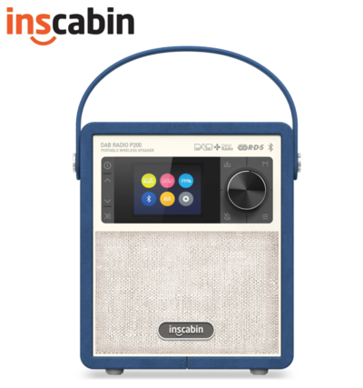 Inscabin P200 Stereo DAB Radio Portable Wireless Speaker Blue $92.54 (RRP $185.09) @ Ali Express