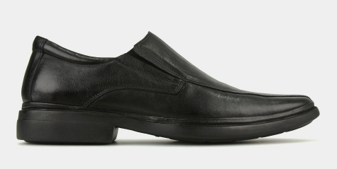 Airflex MATTHEW Leather Slip On Dress Shoes Black $76.49 (RRP $169.99) @ Betts