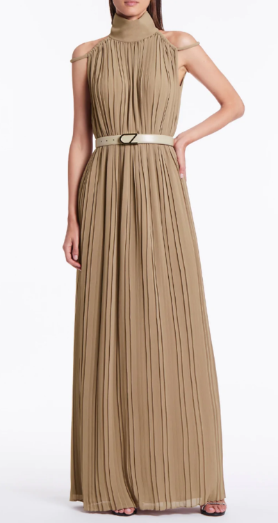 Cinnamon Scenic Beauty Plisse Gown $979 (RRP $1399) @ Carla Zampatti