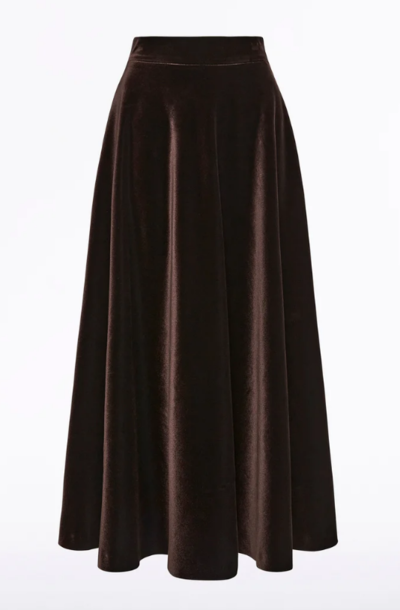 Chocolate Velvet Seduction Skirt $489 (RRP $699) @ Carla Zampatti