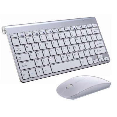 Wireless Keyboard and Mouse Combo Set (Silver) $45.59 (RRP $89.75) @ eBay AU