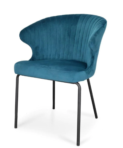 Kayla Dining Chair Turquoise Velvet $60 (RRP $320) @ Interior Secrets