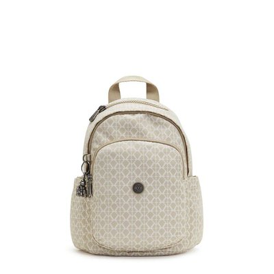 Delia Mini Small Backpack Signature Beige $133 (RRP $189.95) @ Kipling