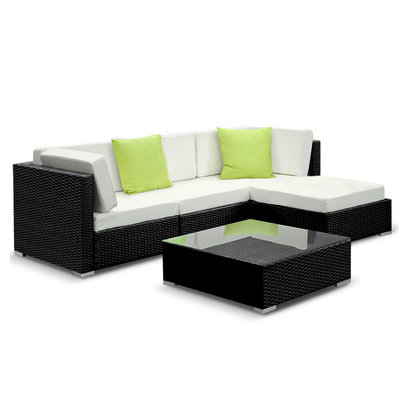 Gardeon 4 Seater Outdoor Lounge Furniture Wicker Set Sofa Rattan Modular Setting $569.95 (RRP $1193.99) @ eBay AU