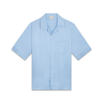 Drôle De Monsieur La Chemise Bowling Shirt Blue $145 (RRP $290) @ Subtype Store