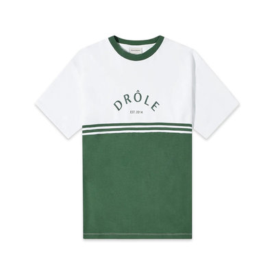 Drôle De Monsieur Le T-Shirt Bicolore Green $85 (RRP $170) @ Subtype Store