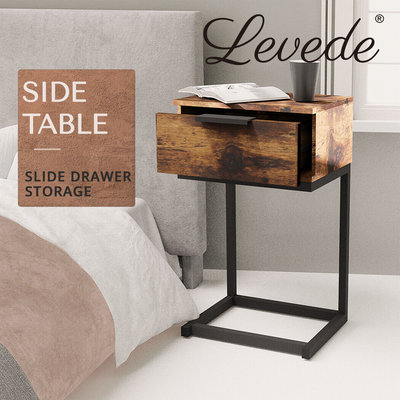 Levede Bedside Tables Drawers Side Table Wood Nightstand Storage Cabinet Unit $49.99 (RRP $124.99) @ eBay AU