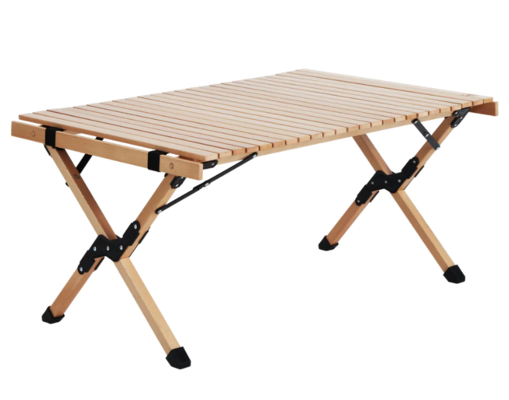 Gardeon Outdoor Furniture Wooden Egg Roll Picnic Table Camping Desk 90CM $160 (RRP $298) @ Kings Warehouse