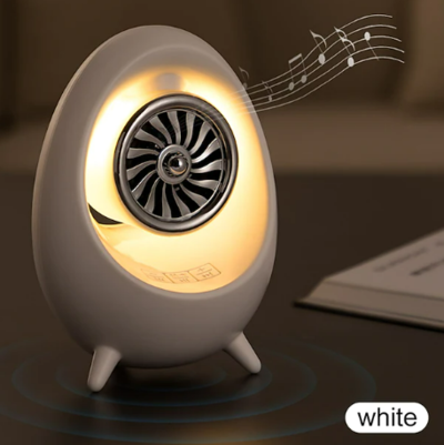 Mini Portable Stereo Sound Speaker Night Light White $55.57 (RRP $100.03) @ Mini In The Box