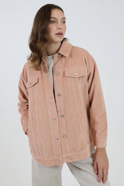 Binx Longline Cord Jacket Clay $49.99 (RRP $120) @ Style Runner