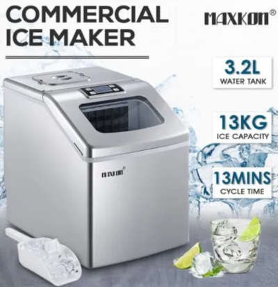 Maxkon 3.2L Portable Ice Cube Maker Machine $319.96 (RRP $699.95) @ Best Deals