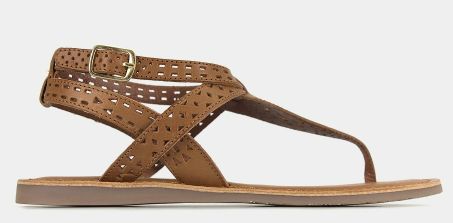 Betts KIVARI Leather Strappy Sandals Cognac $29.99 (RRP $79.99) @ Betts