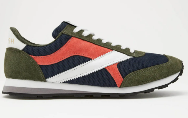 Walsh Tornado Trainers Khaki Colourblock $138 (RRP $230) @ Boden Clothing