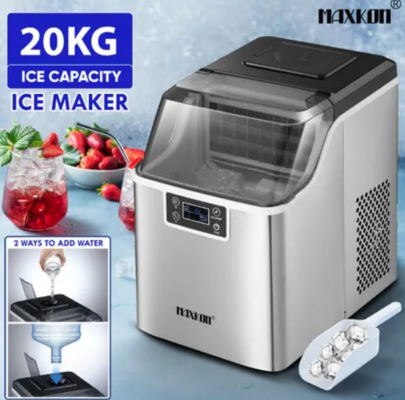 Maxkon 20kg Ice Maker Machine 2 Water Filling Methods Stainless Steel $299.96 (RRP $499.95) @ Crazy Sales