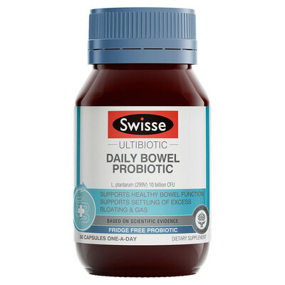 SWISSE Ultibiotics Daily Bowel Probiotic 30 capsules $23.76 (RRP $34.07) @ Health Post NZ