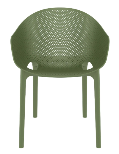 Siesta Sky Pro Commercial Grade Indoor / Outdoor Dining Chair Olive Green $239 (RRP $419) @ Living Styles