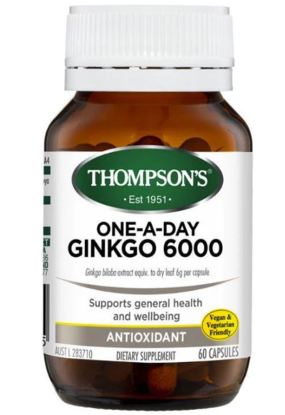 Thompsons One-A-Day Ginkgo Biloba 6000mg 60 capsules $19.74 (RRP $39.49) @ Mr Vitamins