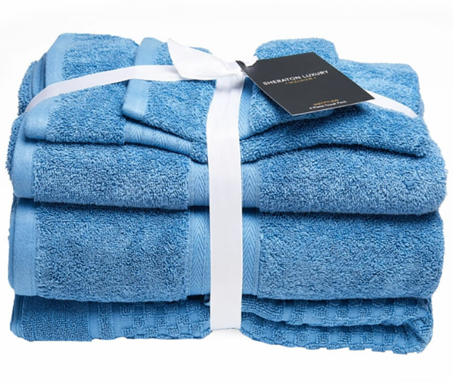 Hot offer on Sheraton Luxury 5-Piece Towel Packs - All colours $34 + Limited Free Shipping @ My Deal